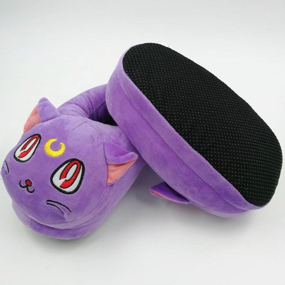 SUGOI Shoes - NEW Sailor moon Luna cute cat slippers anime